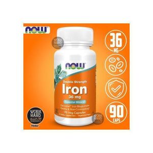 Now Foods Fer - Double efficacité - 36 36 mg