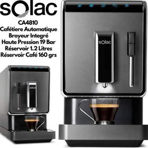 Solac Cafetière Automatique En INOX Haute Pression 19 bar Machine A Café  Moulu Qualité Espagnole