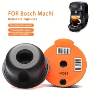 Capsule Réutilisable Compatible Tassimo Bosch – 180ml (Grande) – Café Rechargeable