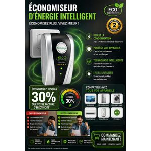 Réduisez votre facture d’électricité dès aujourd’hui – Boîtier Intelligent Économiseur d’Énergie
