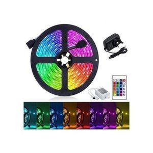 5M RGB 300 LED Light Bar Strip étanche flexible 16 couleur avec télécommande