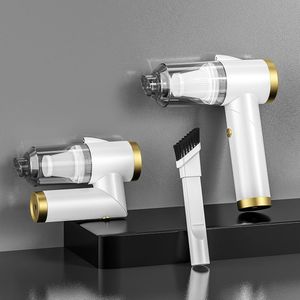 مكنسة كهربائية صغيرة لاسلكية قابلة للطي وقابلة لإعادة الشحن بقدرة 120 وات 9000 باسكال 120 مل مع ضوء