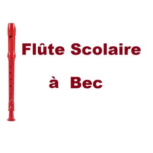 Maxim Flûte Scolaire à Bec Soprano,En Plastique - Doigté Moderne,Rouge