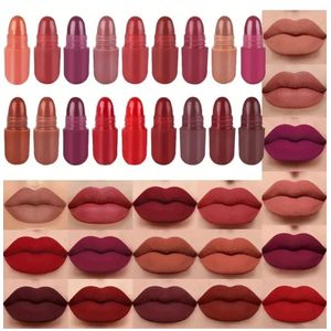 Ensemble de 18 pilules de rouge à lèvres colorées