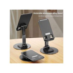 Support de téléphone portable de bureau pliable Rotatif À 360° En aluminium