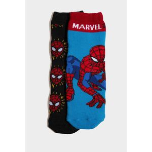 Defacto جوارب طويلة أولاد من قطن بطبعة سبايدرمان - قطعتين