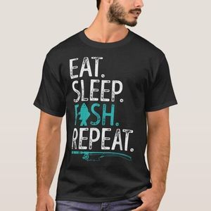 Eat Sleep Poisson Repeat T-shirt Men Femm