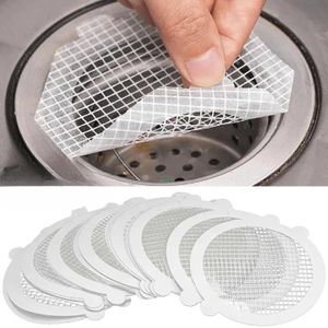 Filtre de Bonde Adhésif Anti-Cheveux, Filet de Protection pour Évacuation de Douche et Évier