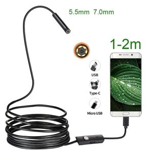 Generic Caméra d'inspection endoscopique flexible IP67, avec câble micro  USB, pour ordinateur android, ordinateur portable, à prix pas cher