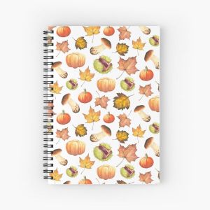 Fall pattern Spiral Notebook Bloc note