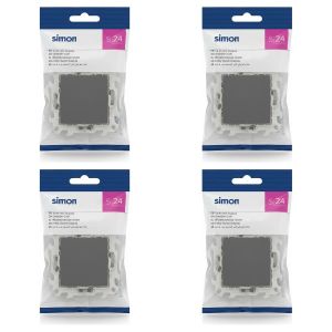 SIMON Lot de 4 - Interrupteur Va-et-Vient Graphite - S24 - Pour Maison & Bureau - Finition Élégante