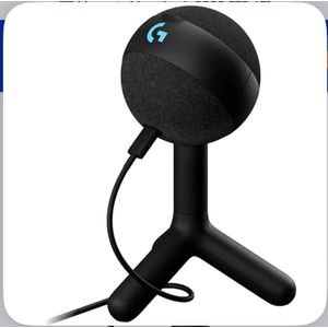 G Yeti Orb Noir - Micro Gaming Compact avec Qualité Audio Pro & Éclairage RGB