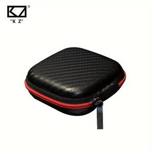 Étui Compact Carré KZ pour Écouteurs Filaire - Léger, Boîte de Rangement Portable pour Casque & Microphone