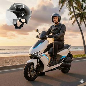 خوذة دراجة نارية مريحة وآمنة