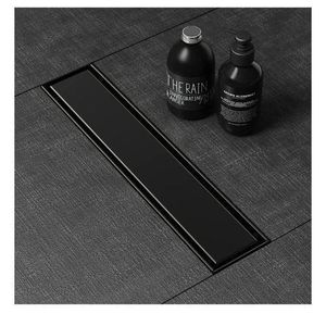 Caniveau de douche ceramique 30 cm inox sus 304de haut gamme Avec siphon adaptateur pour salle de bain