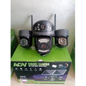 TvT Caméra Surveillance Alimenté à l’énergie solaire avec 4 lentilles – (20 mégapixels)