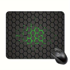 وسادة فأرة للكمبيوتر لطيفة بتصميم خلية نحل سميكة 24.13 * 20.07 سم سمك 3 ملم وسادة فأرة مانعة للانزلاق من المطاط