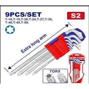 Emtop JEU DE 9 CLÉ TORX EXTRA LONG