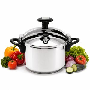 Lamacom Autocuiseur INOX 4/6 Litres – Acier Inoxydable, Tous Feux, Sécurité Renforcée + Joint Offert