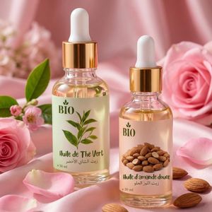 Bio Association Huile de the vert 50 ml + Huile de amande douce 30 ml qualité premium