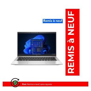 Hp PC Portable EliteBook 830 G8 – Intel Core i5-1145G7 – 16 Go RAM – 256 Go SSD – Écran 13.3" (REMIS A NEUF)
