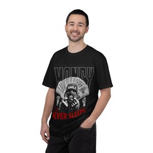 CAPRI T-Shirt Graphic Unisex   hustle work - Coton Doux  couleu noir 