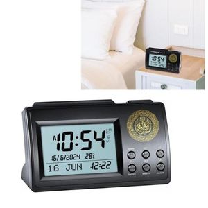 Horloge Électronique avec Alarme et Rappel des Heures de Prière – Réveil Digital Al-Harameen
