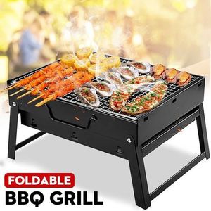 Barbecue au charbon de bois portable et épais pliable gril à charbon léger