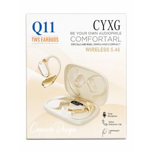 Écouteurs Bluetooth TWS Q11 avec Boîtier de Charge Sans Fil - Noir