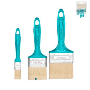 TOTAL Ensemble de pinceaux 3 pièces