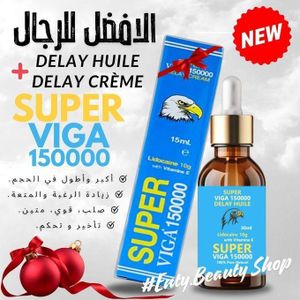 Ensemble Pour Les Hommes 2 Pièces, HUILE SUPER VG 150000 + Crème Super VG 150000, Diminution de la puissance, erection instable