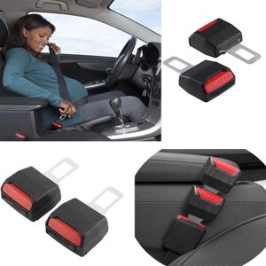 2 Rallonges de Boucle de Ceinture de Sécurité pour Voiture – Extension de Ceinture avec Clip de Verrouillage, Accessoires de Ceinture Auto pour Faciliter l’Attache et le Détachement, Compatibilité universelle.