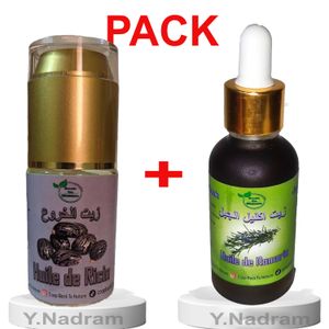 زيت الخروع الطبيعي 30 مل و 100 ٪ زيت اكليل الجبل الطبيعي 30 مل