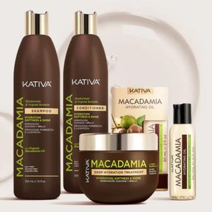 Kativa Professional Macadamia Pack Complet 4 Produits – Routine Hydratation & Brillance