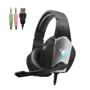 Jedel Casque Gamer RGB , Casque Gaming Avec Micro pour PC PS5 PS4 Xbox One , USB + jack 3.5mm , Casque de Jeu avec Microphone - GH-220