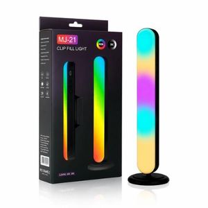 Lampe RGB MJ-21 pour Vidéo et Streaming - Lumière LED d’Ambiance avec Support Bureau