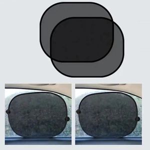 Pare-Soleil Statique pour Vitres Latérales de Voiture - Protection UV - Pack de 2 - Noir