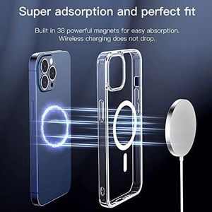 Coque iPhone 14 pro max  cristal transparente Super MagSafe Top produit