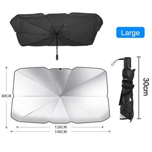 Generic Couvre Pare-Brise,Pare-soleil de voiture, parapluie pliable,  couverture anti-UV à prix pas cher