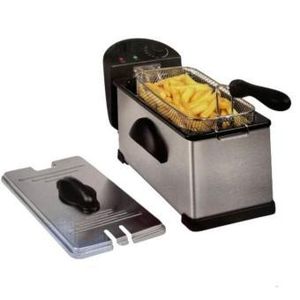 Kenz Friteuse Électrique 3 L - 2000W avec Thermostat Réglable.
