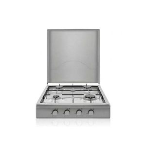 Cuisinière à gaz 4 feux avec couvercle