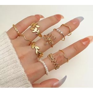 10 Bagues Minimalistes Dorées