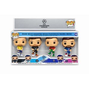 Messi Coffret 4 Figurines Style Funko Pop – Football Collection UEFA Champions League