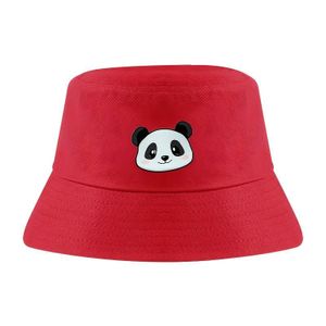Bob élégant à imprimé panda, unisexe pour homme et femme, visière d'été pour l'extérieur, chapeau de pêche décontracté, tissu respirant, sangle réglable et style neutre pour occasions polyvalentes