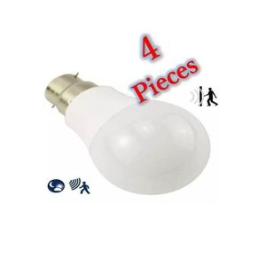 Pack 4 ampoule LED 9W, avec Détecteur de mouvement intégré