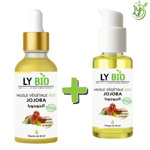 LY BIO PACK HUILE JOJOBA 50ML - PIPETTE + HUILE JOJOBA 50ML - POMPE