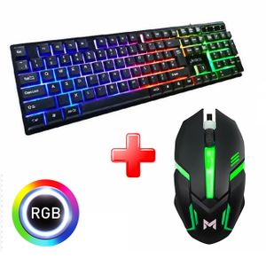 Jedel Clavier Gamer mécanique KL 88 Mode RGB - Bleu Switch