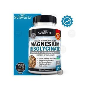 BioSchwartz Magnesium Bisglycinate à absorption maximale - TRAACS 180 180 caps Sticker