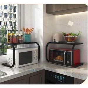 Support de Rangement en Métal pour Micro-ondes – Organisateur de Comptoir Cuisine Multifonction en Forme de U, Étagère Robuste pour Cafetière, Mixeur et Robot Pâtissier