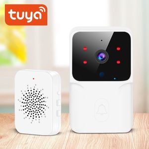 sonnette vidéo Tuya WIFI sans fil,caméra HD 1080P,moniteur d